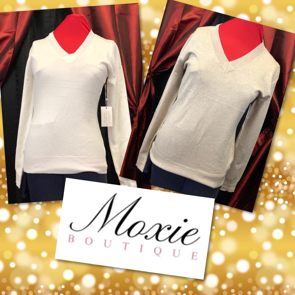 Pullover V-neck Cardigan (TAN)